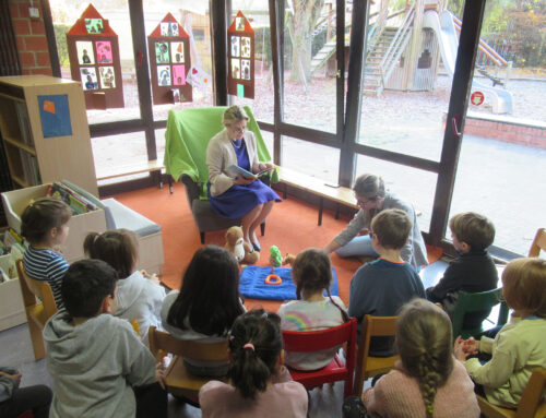 Sympathischer Besuch am Vorlesetag